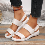 Flat-Bottomed Magic Sandals Women 2024 New Type Of Casual Fish Mouth Sandals