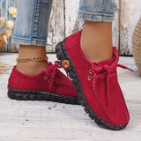Casual Soft-Soled Sneakers 2024 New Comfortable Flat Bottom With Solid-Colored Mom Single Shoes