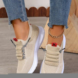 New Mesh Breathable Casual Single-Shoe Women's Large Size Coloring Fashion Set Foot Sports Shoes