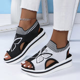 Weaving Casual Flat Sandals Women 2024 New Breathable One-Legged Butterfly Style Fish Mouth Sandals