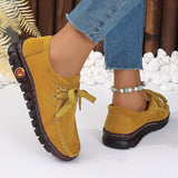 Casual Soft-Soled Sneakers 2024 New Comfortable Flat Bottom With Solid-Colored Mom Single Shoes