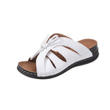 Bow Flat Bottom Slope And Slippers 2024 New Solid Color Rocking Line Hollow Fish Mouth Slippers