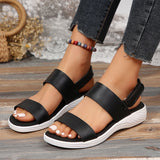 Flat-Bottomed Magic Sandals Women 2024 New Type Of Casual Fish Mouth Sandals