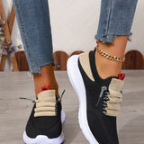 New Mesh Breathable Casual Single-Shoe Women's Large Size Coloring Fashion Set Foot Sports Shoes