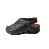 Thick Bottom Slope And Dew Sandals Women 2024 New Color After The Magic Stickroman Sandals