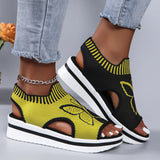 Weaving Casual Flat Sandals Women 2024 New Breathable One-Legged Butterfly Style Fish Mouth Sandals